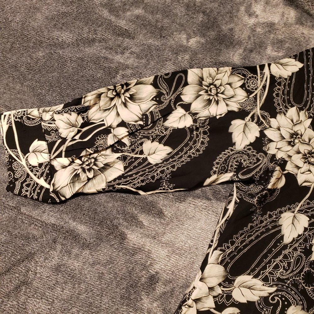 Pinko Floral Paisley Mini Shirt Dress size: 4 - Picture 9 of 9